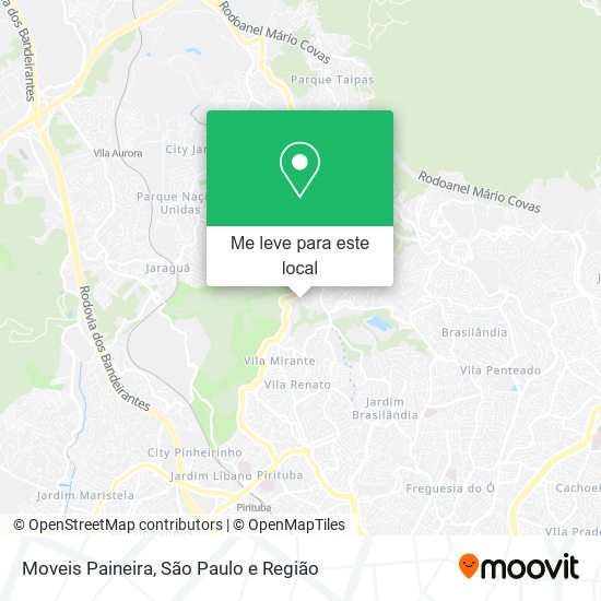 Moveis Paineira mapa