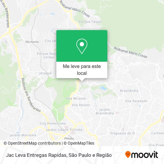 Jac Leva Entregas Rapidas mapa