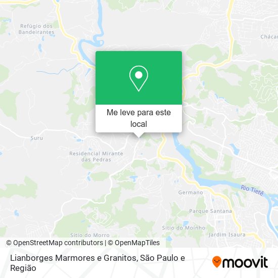 Lianborges Marmores e Granitos mapa