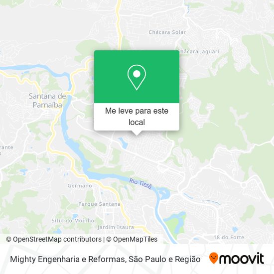Mighty Engenharia e Reformas mapa
