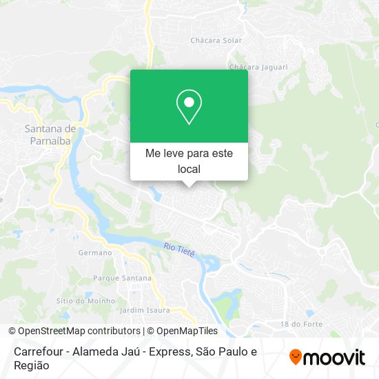 Carrefour - Alameda Jaú - Express mapa