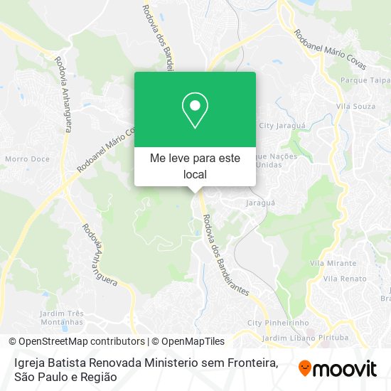 Igreja Batista Renovada Ministerio sem Fronteira mapa