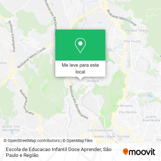 Escola de Educacao Infantil Doce Aprender mapa