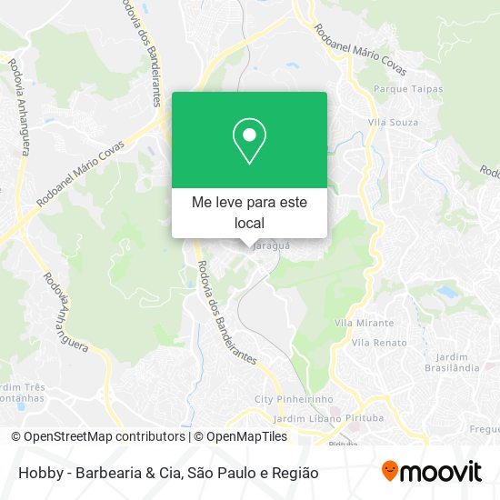 Hobby - Barbearia & Cia mapa