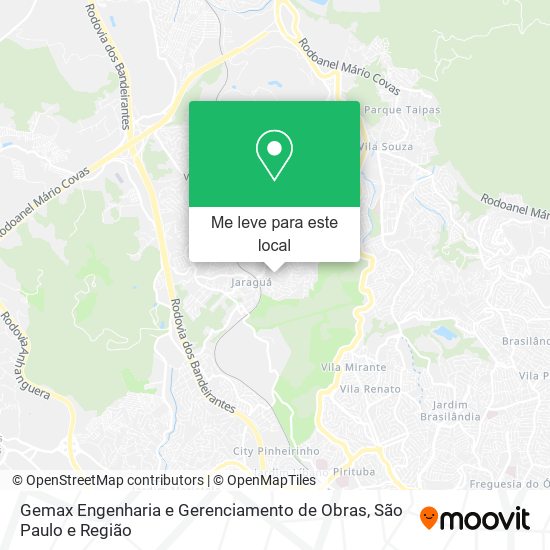 Gemax Engenharia e Gerenciamento de Obras mapa