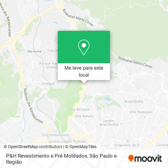 P&H Revestimento e Pré Moldados mapa