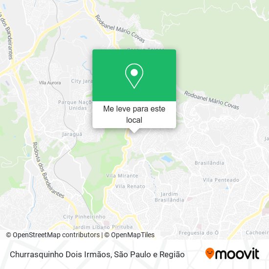 Churrasquinho Dois Irmãos mapa