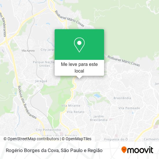 Rogério Borges da Cova mapa