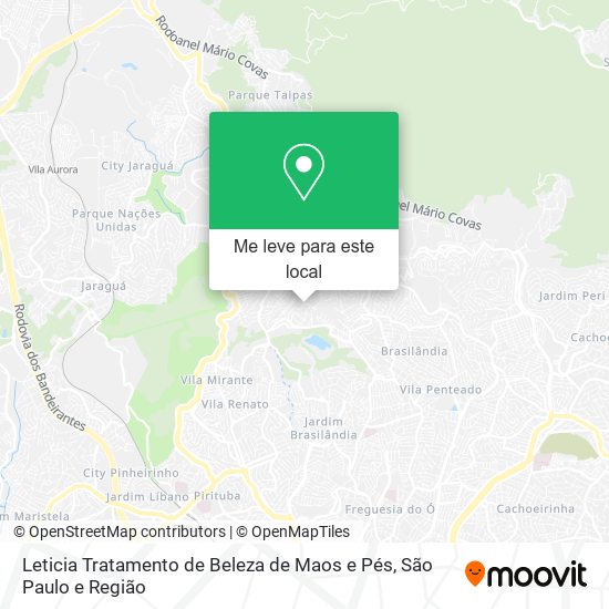 Leticia Tratamento de Beleza de Maos e Pés mapa