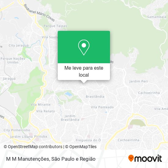 M M Manutenções mapa