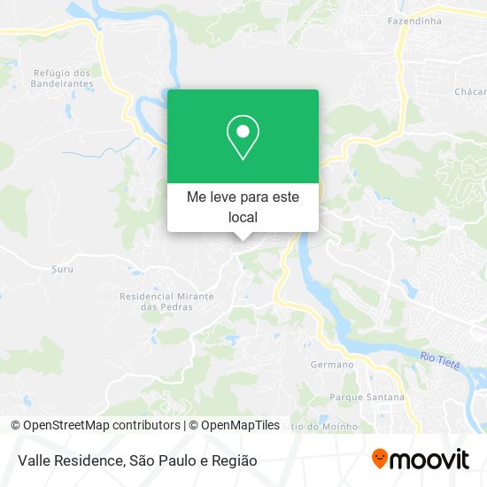 Valle Residence mapa