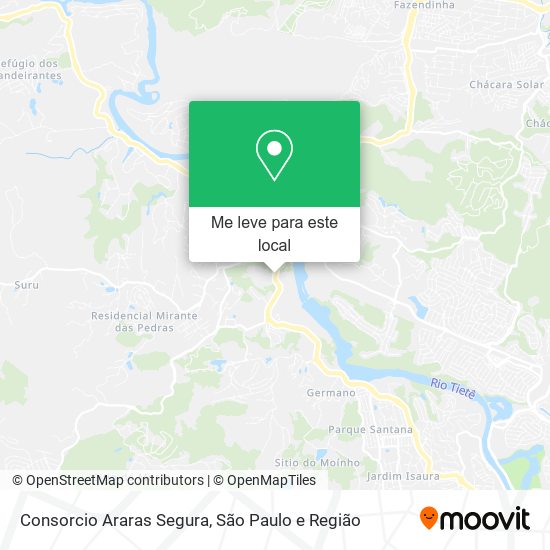 Consorcio Araras Segura mapa