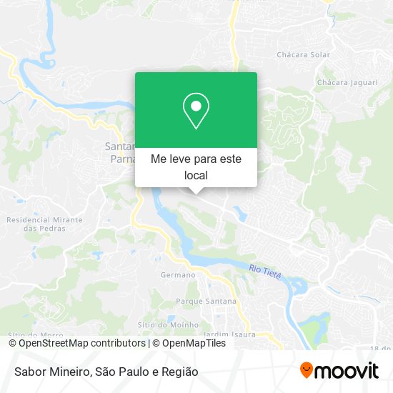 Sabor Mineiro mapa