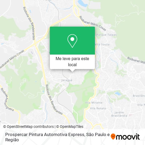 Prospercar Pintura Automotiva Express mapa