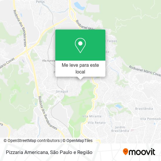 Pizzaria Americana mapa