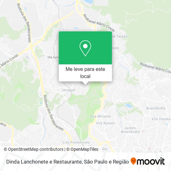 Dinda Lanchonete e Restaurante mapa