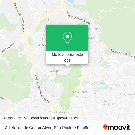 Artefatos de Gesso Alves mapa