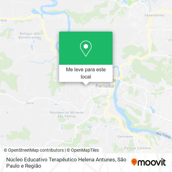 Núcleo Educativo Terapêutico Helena Antunes mapa
