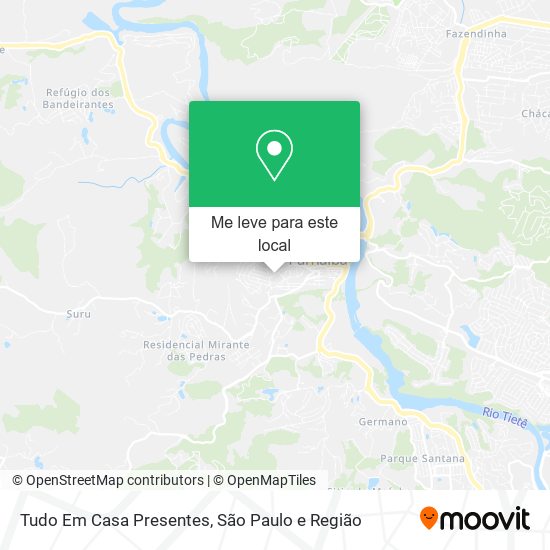 Tudo Em Casa Presentes mapa