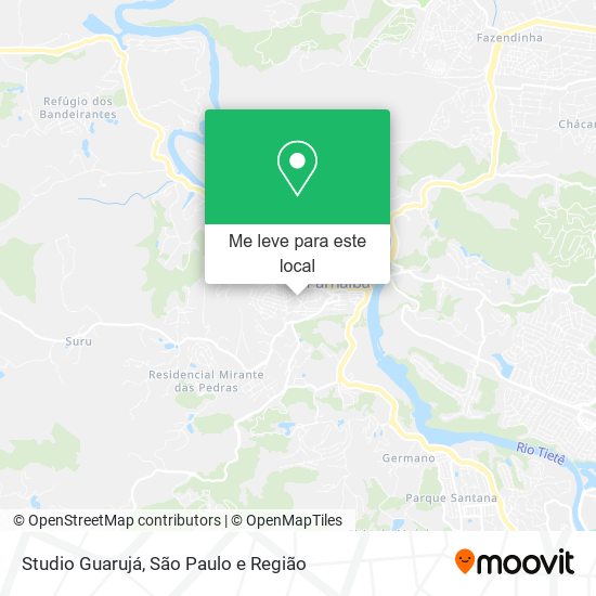 Studio Guarujá mapa