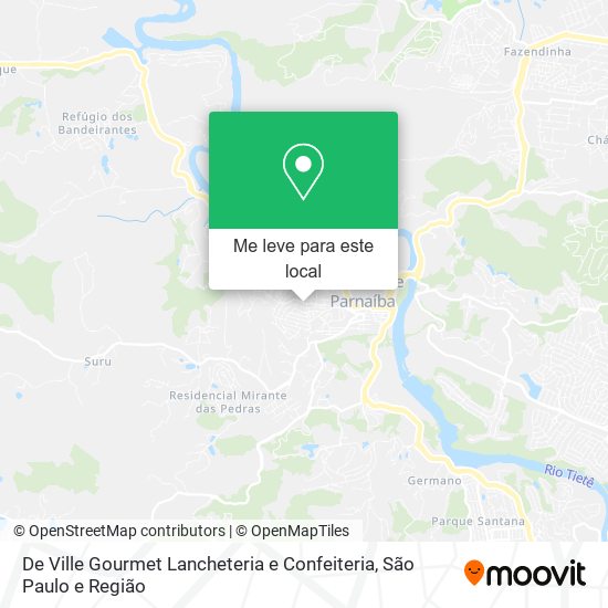 De Ville Gourmet Lancheteria e Confeiteria mapa