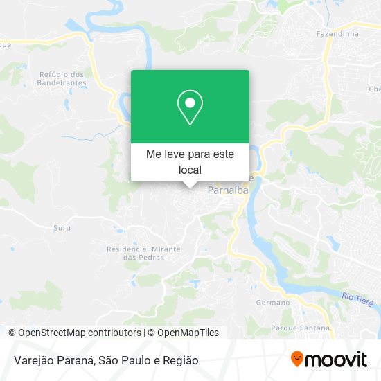 Varejão Paraná mapa