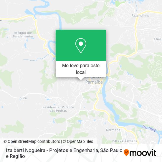 Izalberti Nogueira - Projetos e Engenharia mapa