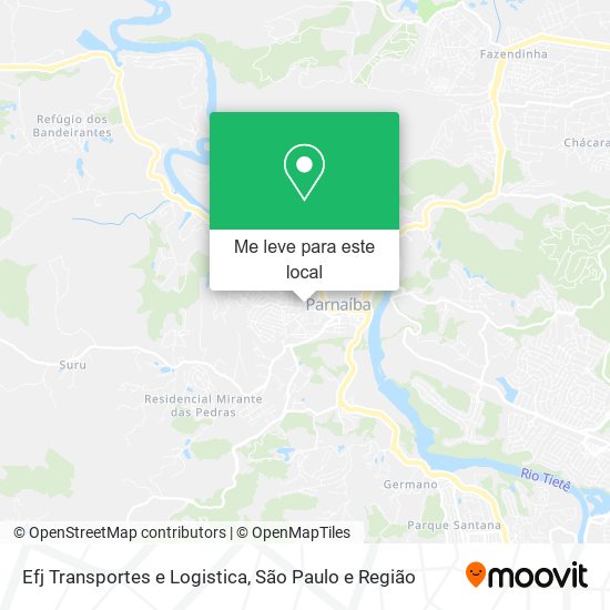 Efj Transportes e Logistica mapa