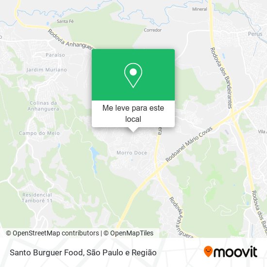 Santo Burguer Food mapa