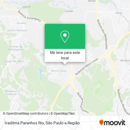 Iradilma Paranhos Rio mapa