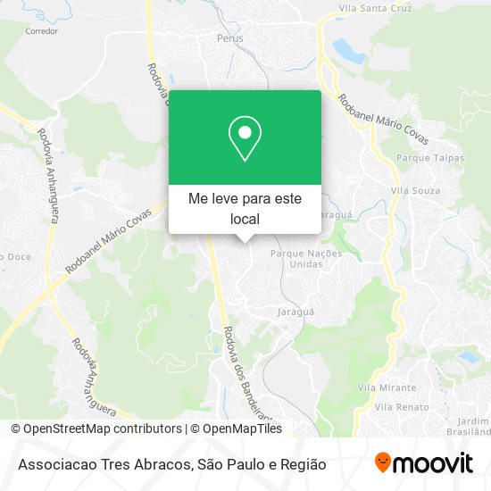 Associacao Tres Abracos mapa