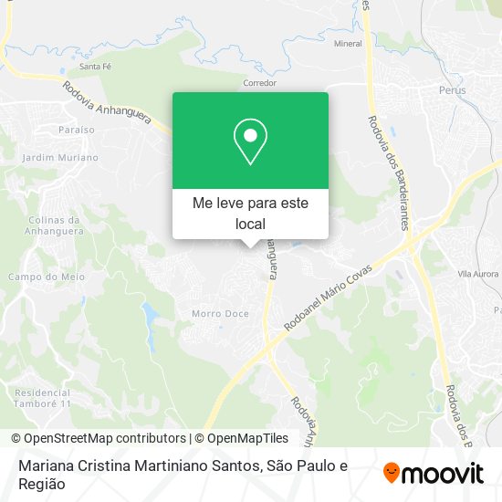 Mariana Cristina Martiniano Santos mapa