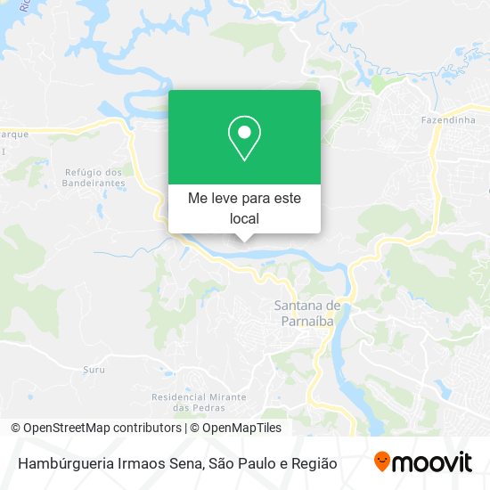 Hambúrgueria Irmaos Sena mapa