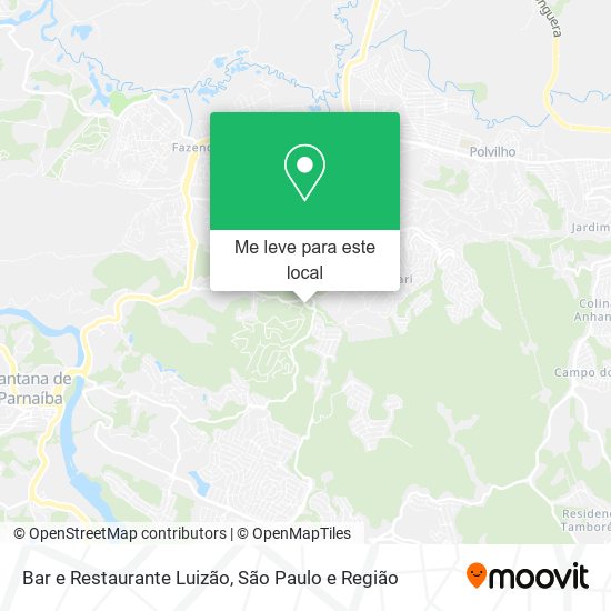Bar e Restaurante Luizão mapa