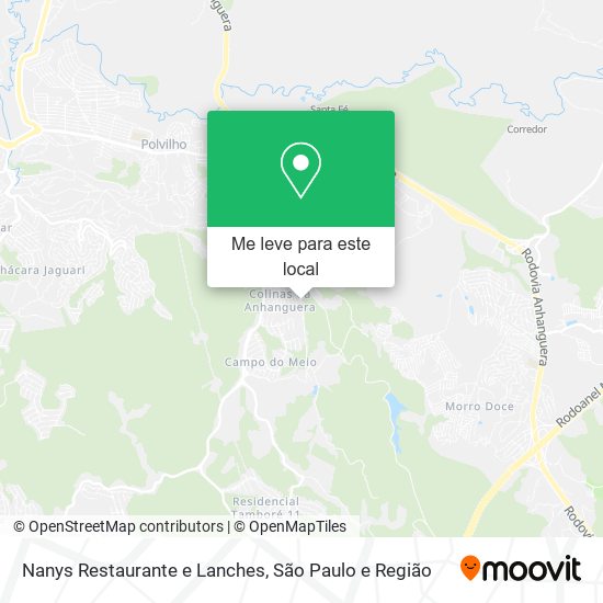 Nanys Restaurante e Lanches mapa