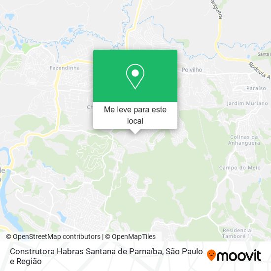 Construtora Habras Santana de Parnaíba mapa