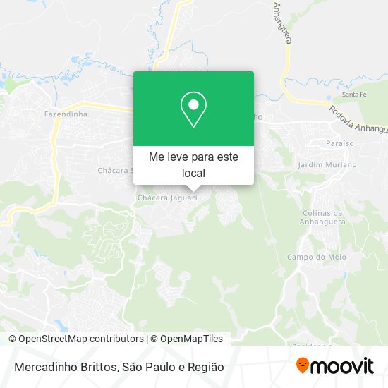 Mercadinho Brittos mapa