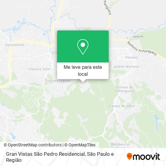 Gran Vistas São Pedro Residencial mapa