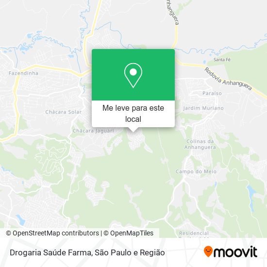 Drogaria Saúde Farma mapa