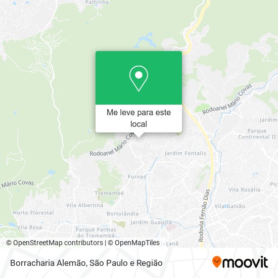 Borracharia Alemão mapa