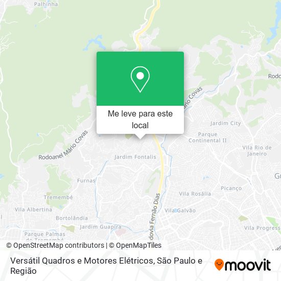 Versátil Quadros e Motores Elétricos mapa