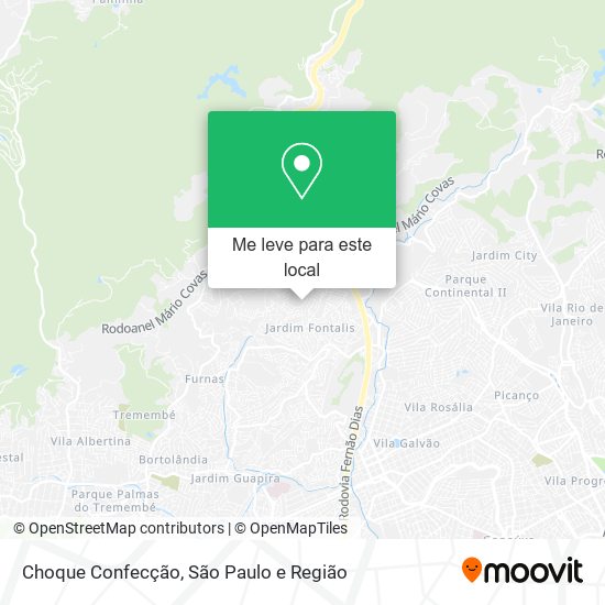 Choque Confecção mapa