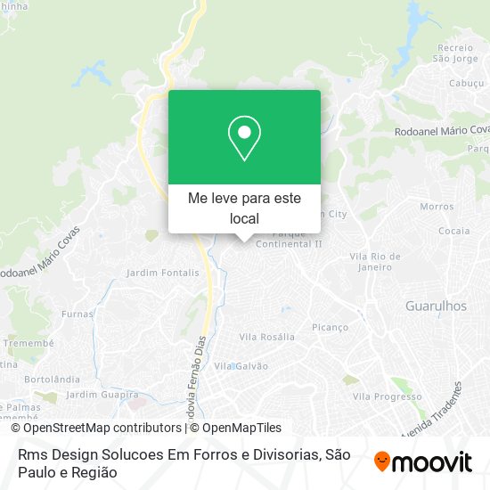 Rms Design Solucoes Em Forros e Divisorias mapa