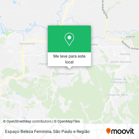 Espaço Beleza Feminina mapa