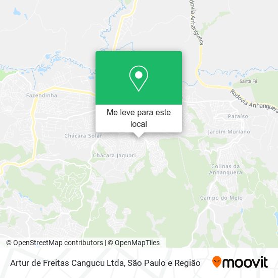 Artur de Freitas Cangucu Ltda mapa