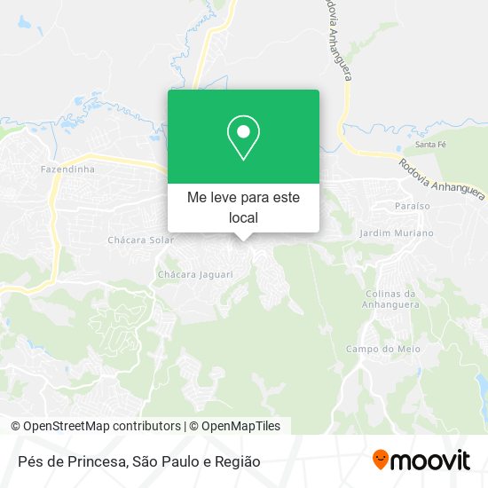 Pés de Princesa mapa