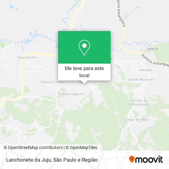 Lanchonete da Juju mapa