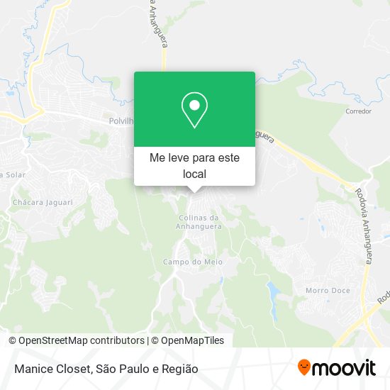 Manice Closet mapa