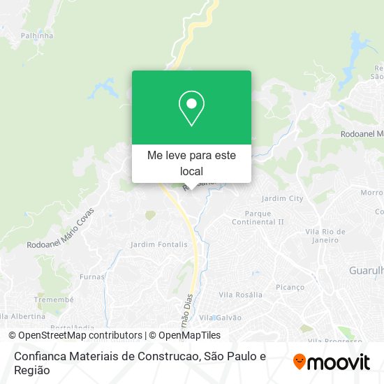 Confianca Materiais de Construcao mapa