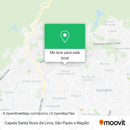 Capela Santa Rosa de Lima mapa